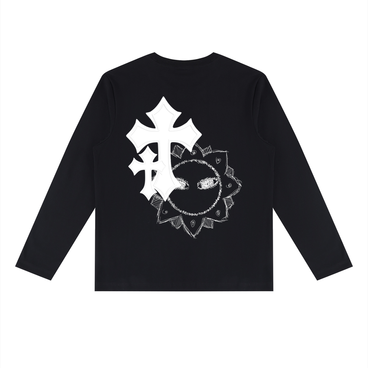 CROSS BLACK LONG SLEEVE TEE