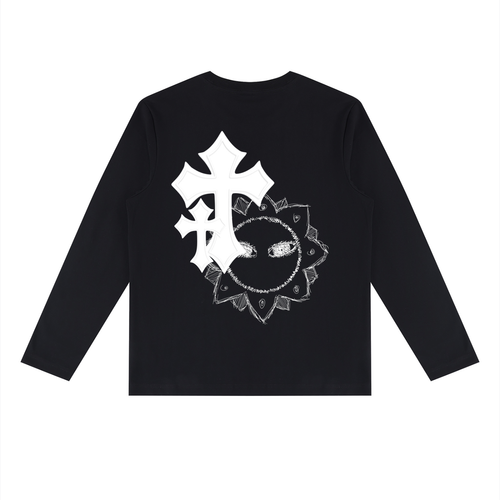 CROSS BLACK LONG SLEEVE TEE