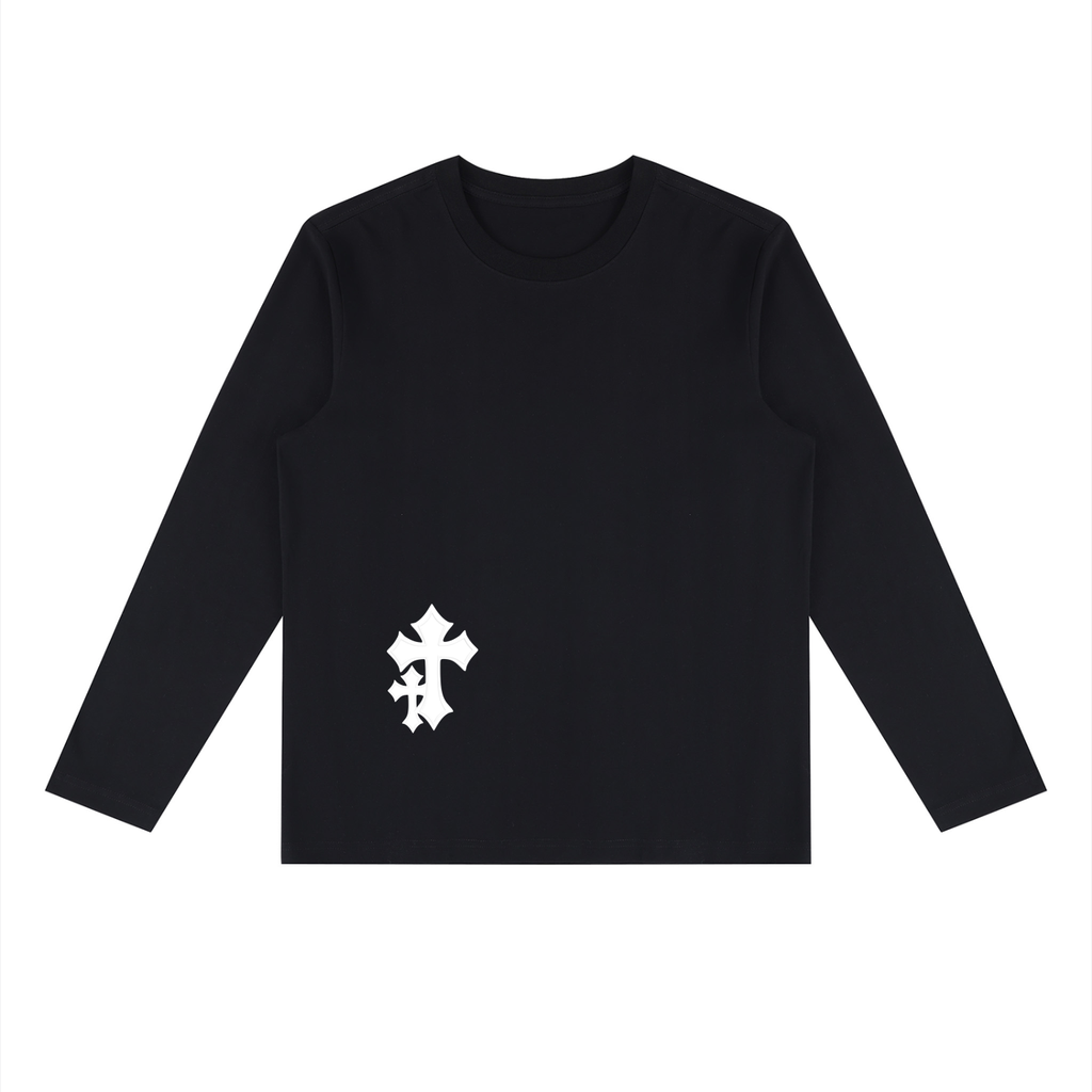 CROSS BLACK LONG SLEEVE TEE